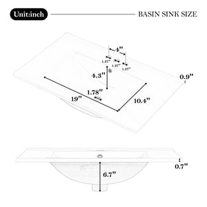 30" Bathroom Vanity with Sink
