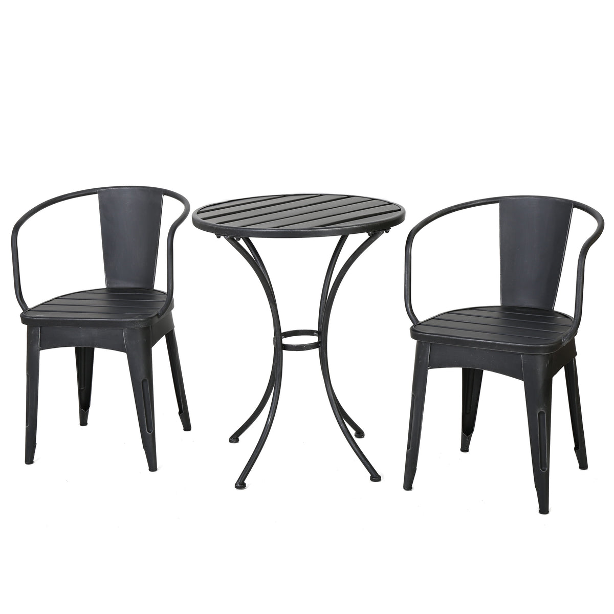 Colmar 3 PC KD Metal Bistro Set