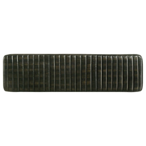 Tufted Cushion Side Bench With Tapered Legs