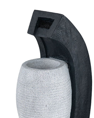 Water Fountain With Vase Design, Light And Pump
