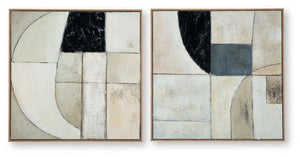 Bexlen - Wall Art Set (Set of 2) - Tan / Taupe / Black - Best Buy Furniture