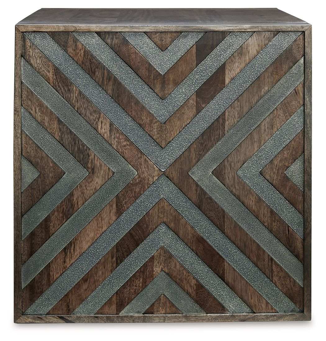 Dreggan - Square End Table - Brown - Best Buy Furniture