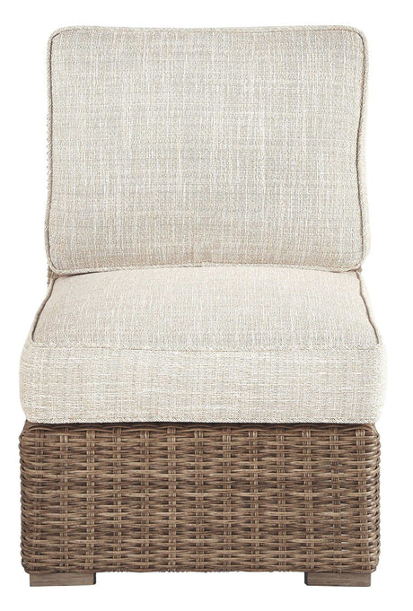 Beachcroft - Armless Chair w/Cushion - Beige - Best Buy Furniture