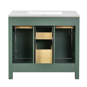 Bathroom Vanity With Sink Combo Set, Modern Bathroom Cabinet With 4 Drawers