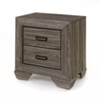 Lyndon - Weathered Grain Nightstand - Gray - Best Buy Furniture