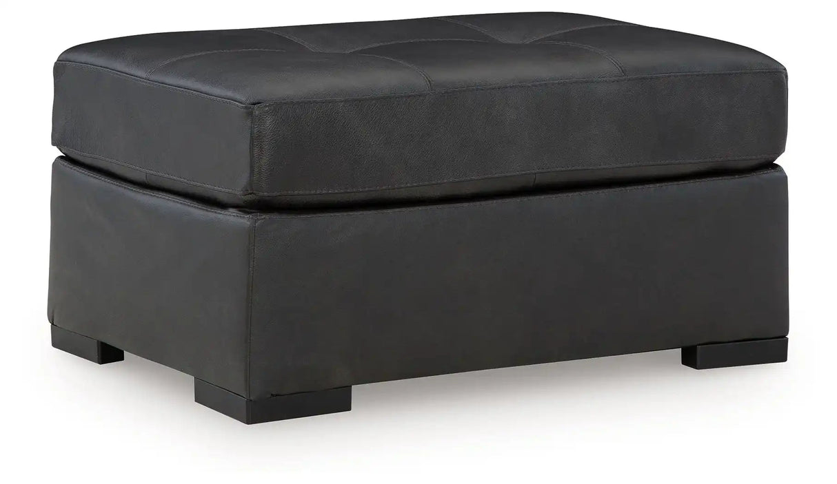 Brindley Pier - Oversized Accent Ottoman - Fog - Best Buy Furniture