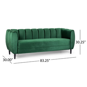 Miranda Velvet 3-Seater Sofa