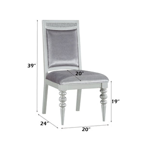 Maverick - Side Chair (Set of 2) - Silver - Best Buy Furniture