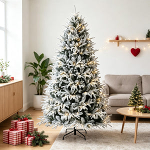 Snowy Frosted Artificial Christmas Tree