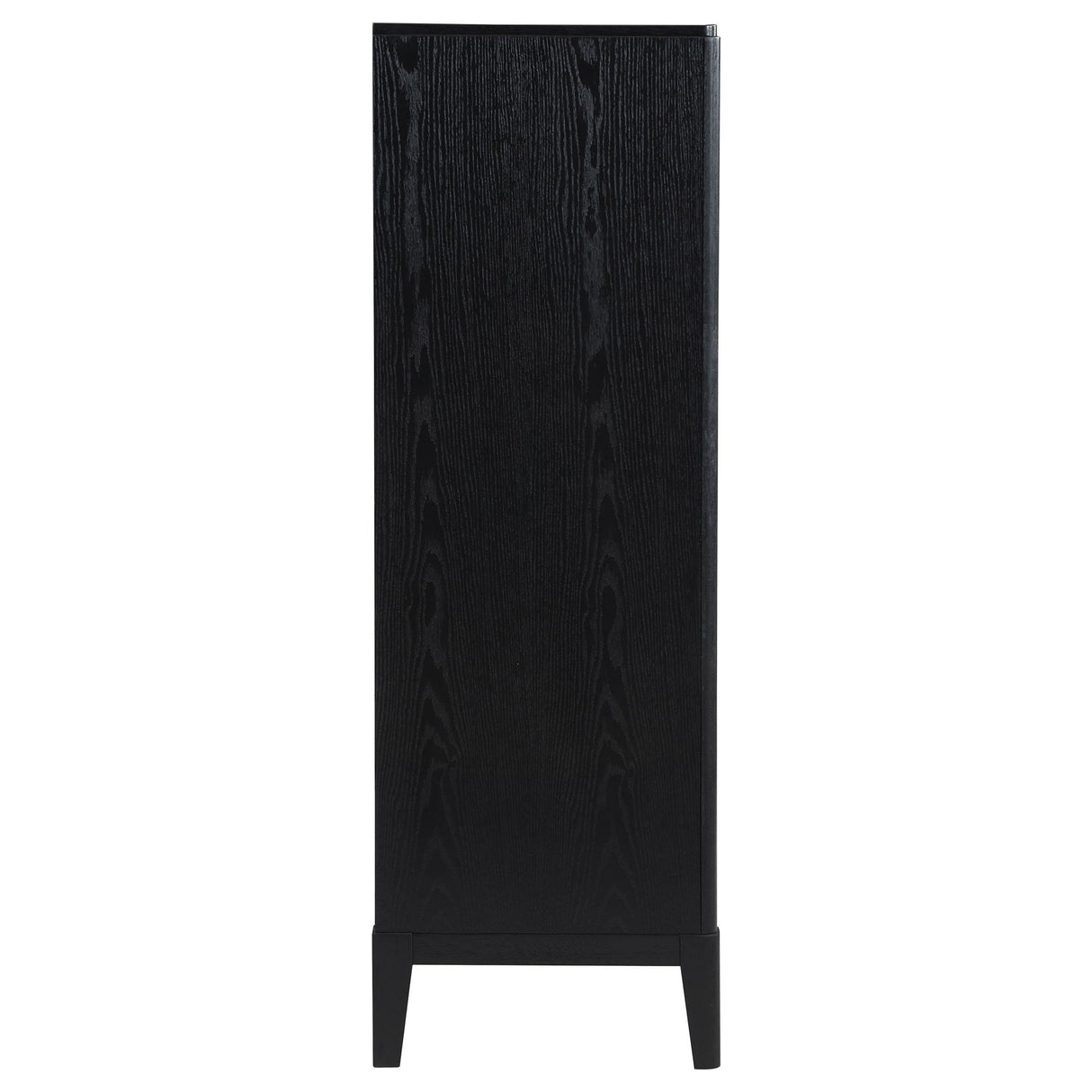 Mason - 5 Drawer Chest With Fluted Design - Black