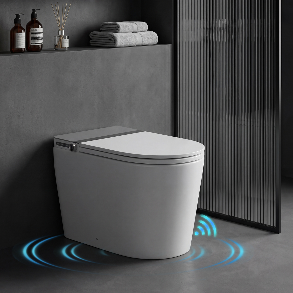 Household luxury no water pressure limit all-in-one intelligent toilet high-speed drying fully automatic flap sterilization splash-proof foam shield toilet