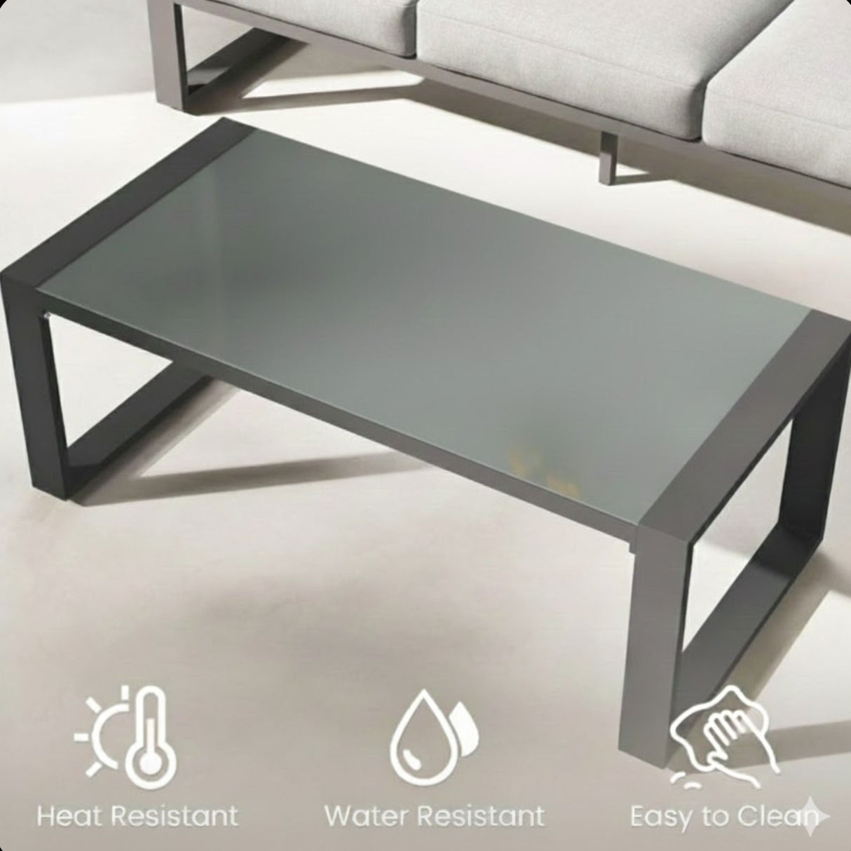 Modern Outdoor Sofa Set With Coffee Table