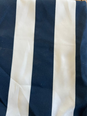 8 Pack Outdoor/Indoor Throw Pillows with Inserts - Navy/White Striped