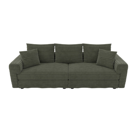 4 Seat Modern Comfy Upholstered Sofa Cloud Couch