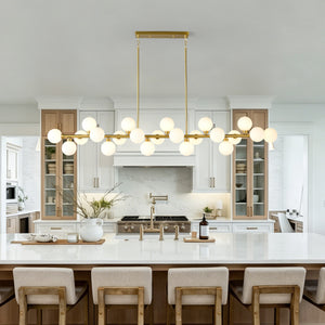 75.6'' Large Pendant Lamp with Opal Glass Shade