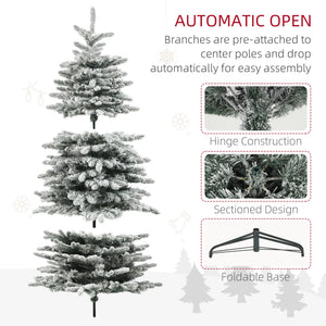 6.5ft Snow Flocked Artificial Christmas Tree