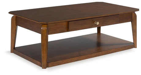 Trenmour - Rectangular Cocktail Table - Medium Brown - Best Buy Furniture