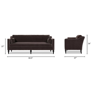 Josephine 84.5" Upholstered Modern Sofa, Deep