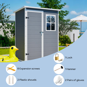 5x3ft Resin Shed