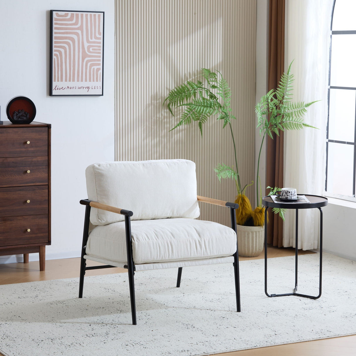 Modern Accent Chair With Plush Cushions, Cozy Seating - Best Buy Furniture