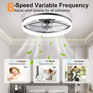 Ultra-Thin Modern LED Ceiling Fan