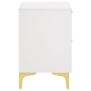 Karena - 2 Drawer Rectangular Nightstand - White