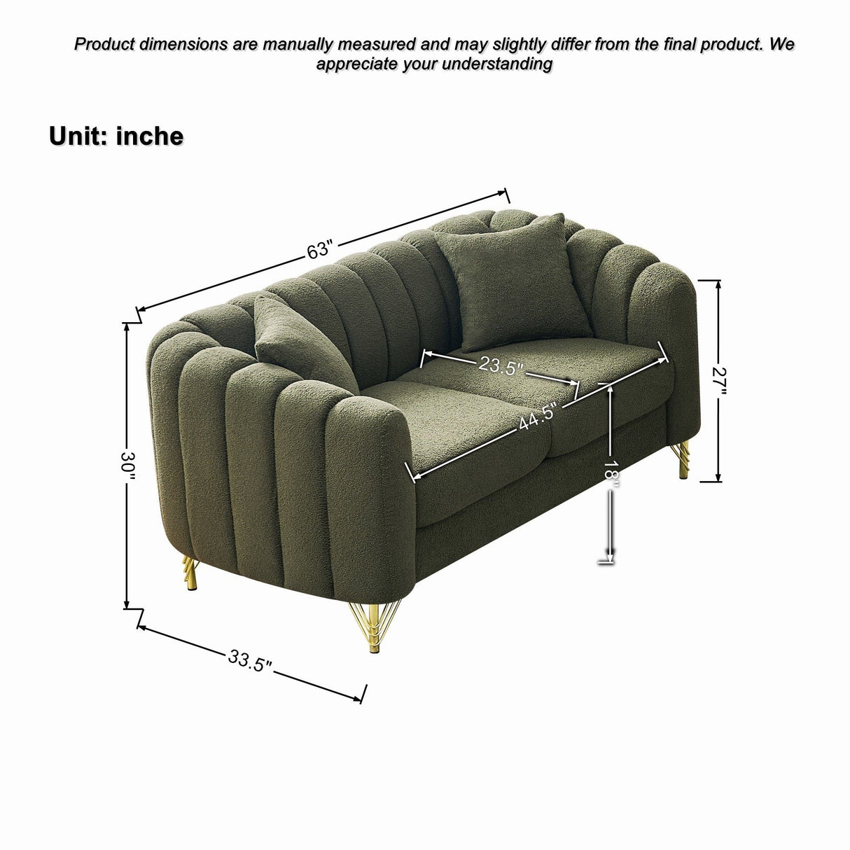 Loveseat Sofa For Living Room