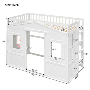 House Loft Bed With Ladder