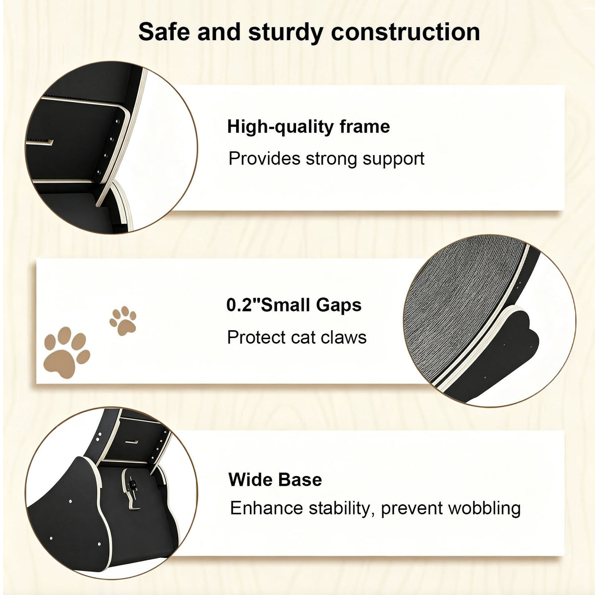 Large Cat Treadmill for Indoor Pets with Quiet Operation - MDF