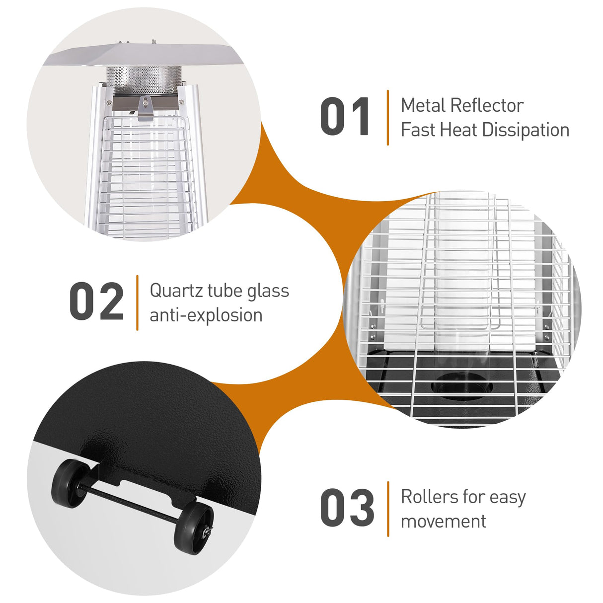 Patio Heater 48,000 BTU Outdoor Heaters
