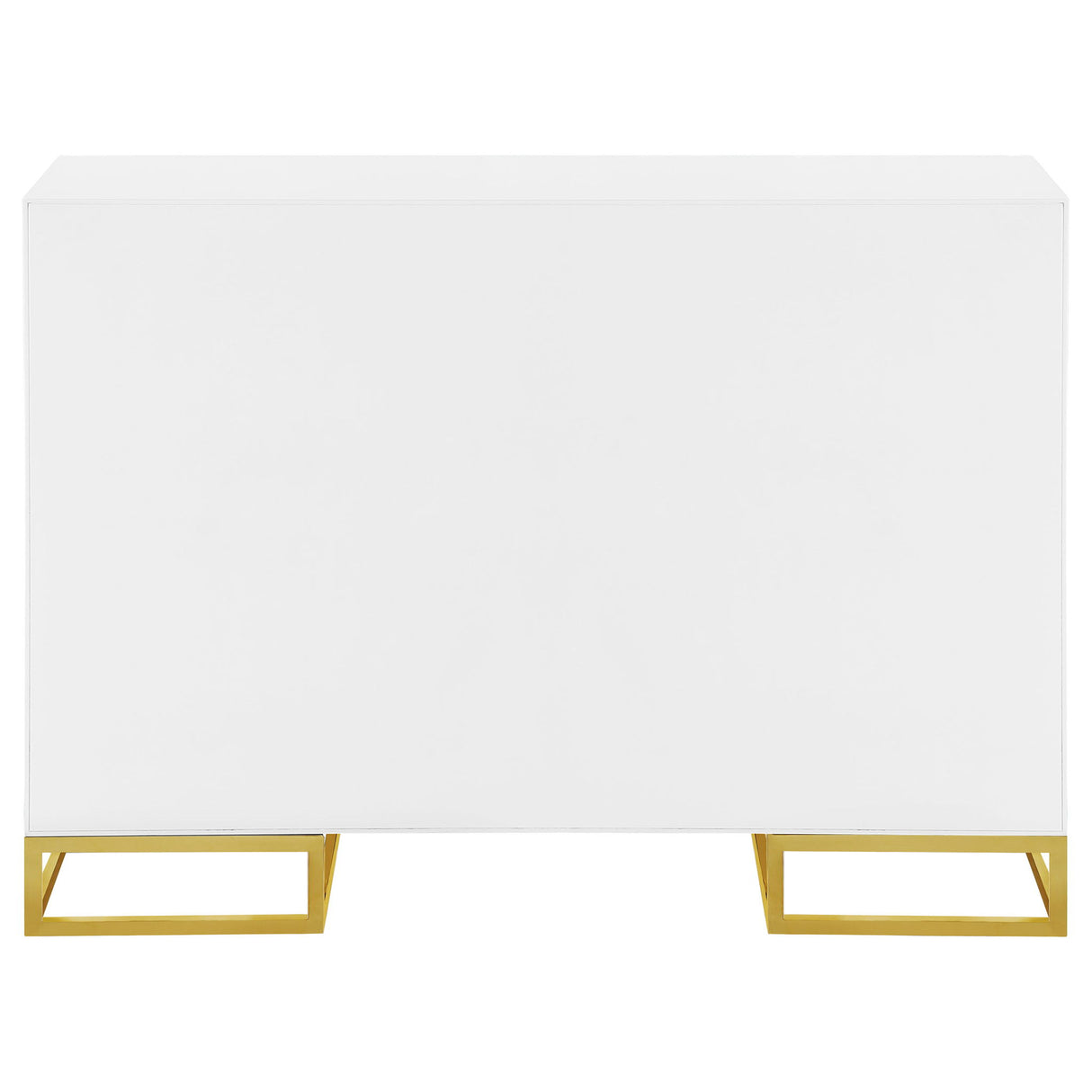 Synchrony - 2 Door Accent Cabinet With Art Deco Trim - White