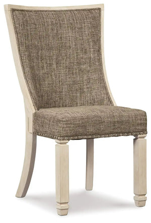 Bolanburg - Dining UPH Side Chair (Set of 2) - Lattice Back - Brown / Beige