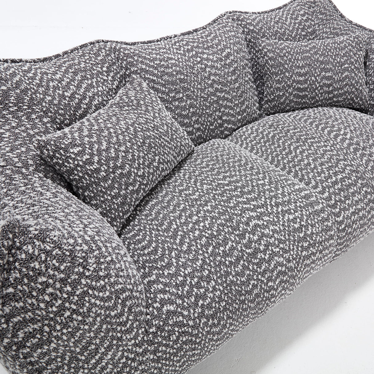 Comfortable Dual Beanbag Chair With High Resilience Foam Core For 2 People