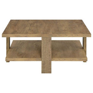 Runnion - Square Coffee Table - Light Brown