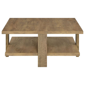 Runnion - Square Coffee Table - Light Brown