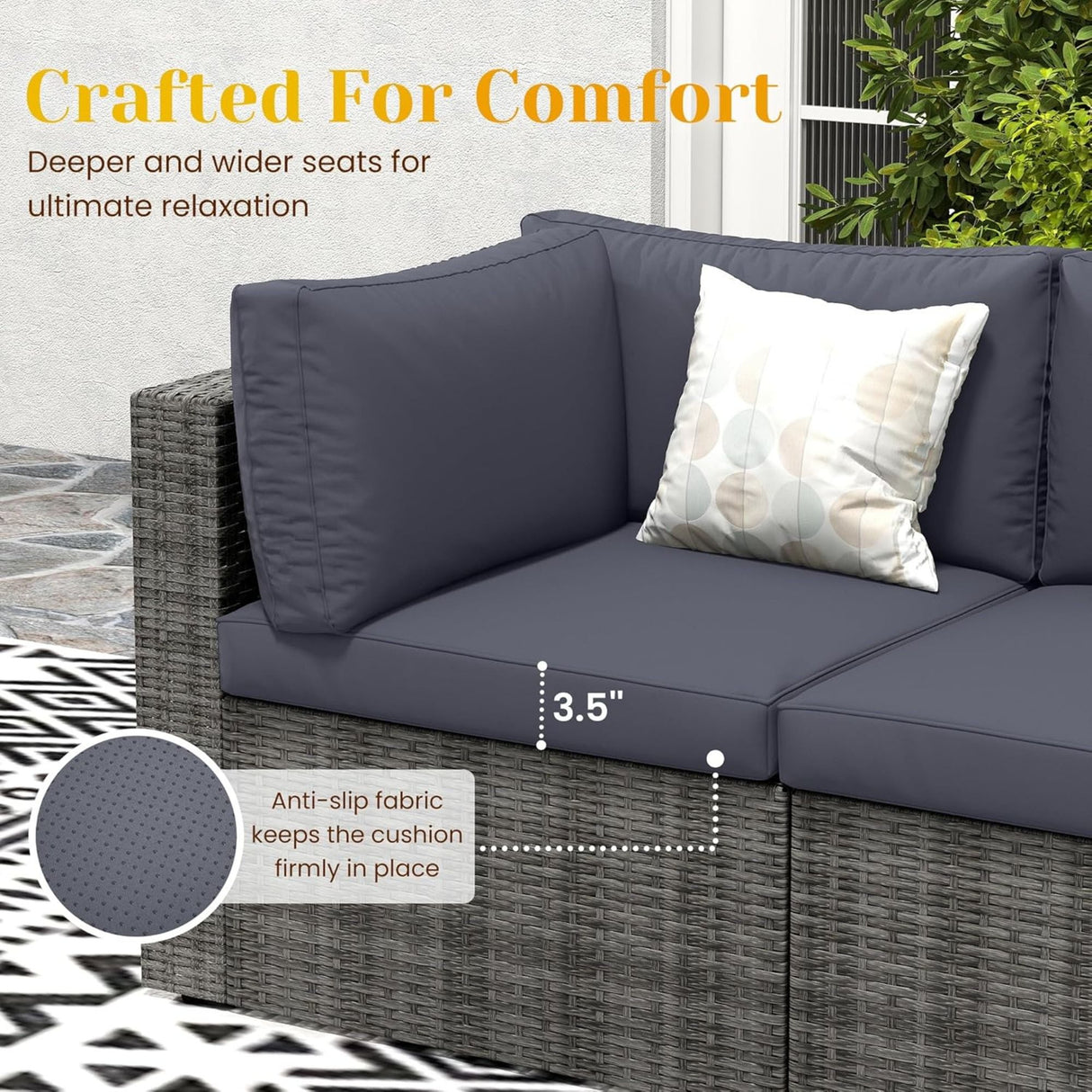 Modern Patio Set With Coffee Table
