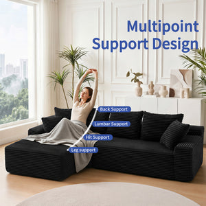 95" Sectional Couches for Living Room Cloud Couch Sofa