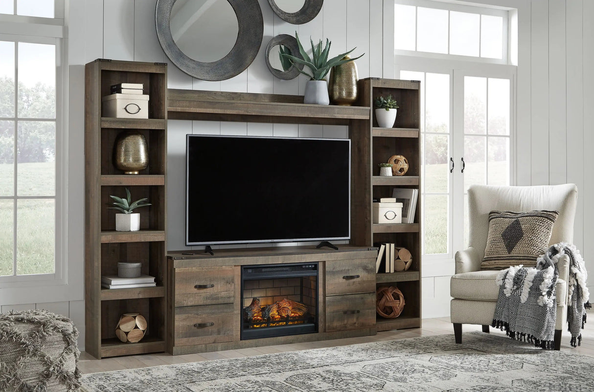 Trinell - 4-Piece Entertainment Center With 60" TV Stand - Best Buy Furniture