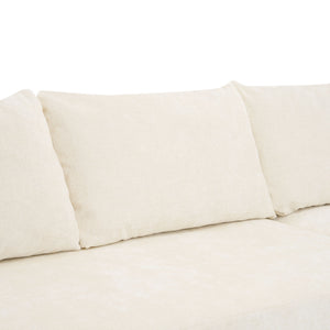 Modular Cloud Sectional Sofa Set, U-Shaped Upholstered Couch With Deep Seat