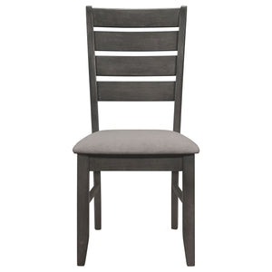 Padded Seat Side Chairs With Tapered Slats (Set of 2)