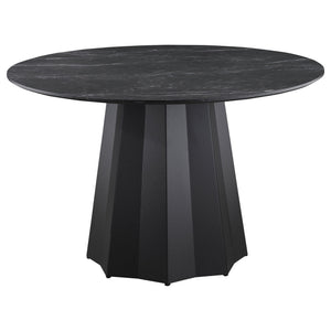 Dorgan - Round Dining Table - Black
