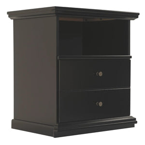 Maribel - One Drawer Night Stand - Black - Best Buy Furniture