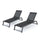 Myers - Modern Chaise Lounge Set With Adjustable Mesh Back - Best Buy Furniture