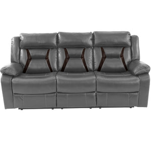 Living Room Set With Pillow Armrest And Tufted Backrest