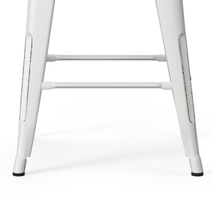 Rayne - Curved Back Metal Stool (Set of 2)