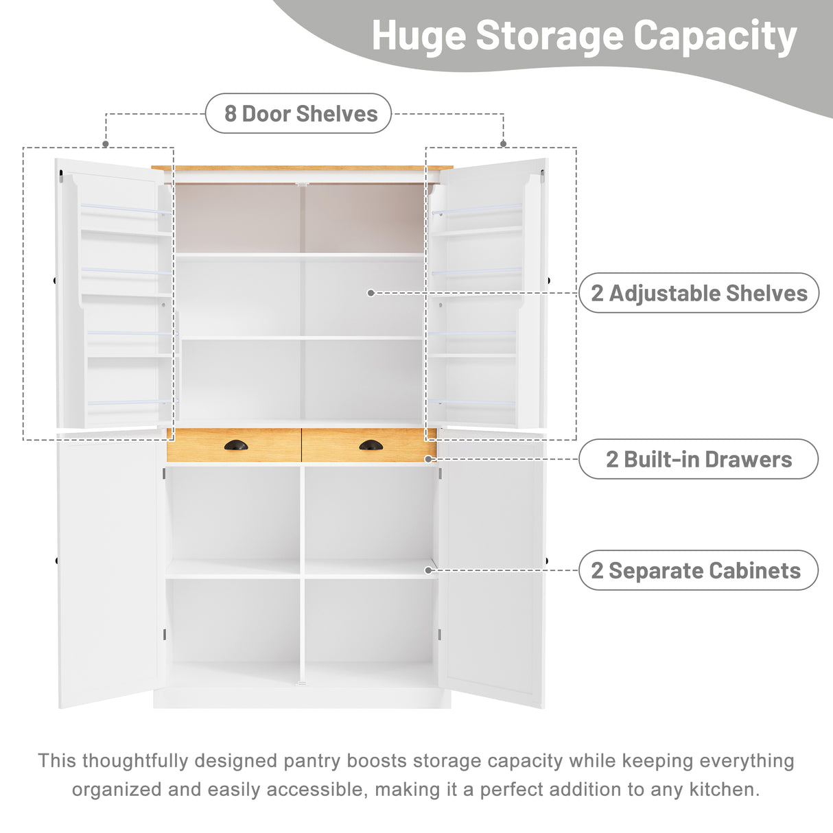 TOPMAX WF320799AAK Kitchen Pantry Sideboard