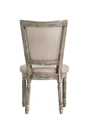 Gabrian - Two Tone, Reclaimed Side Chair (Set of 2) - Beige / Gray - Best Buy Furniture