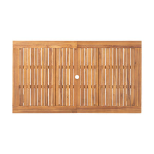 Outdoor Expandable Dining Table With Square Legs