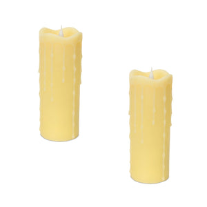 Simplux-LED-Dripping-Candle-with-Moving-Flame-and-Remote-(Set-of-2)-Candles
