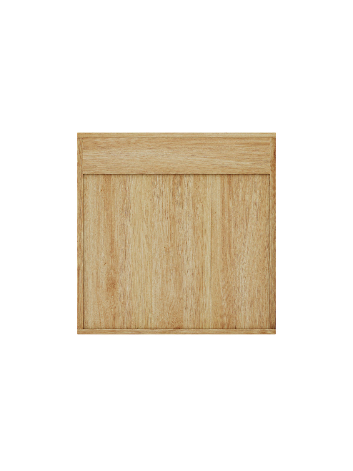 Natural Wood Finish Wall Mounted Mirror Cabinet